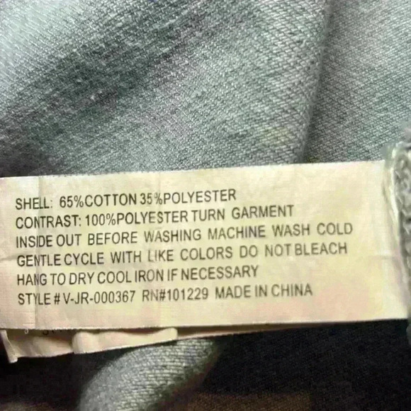 Ashley Vintage Charm Sleeveless Jean Jacket with Black Hood, Size Large. - Picture 6 of 6